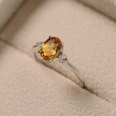 Amber Engagement Ring, Citrine Rings, Yellow Sapphire Rings, Yellow Quartz, Natural Gemstone Ring, Gold Ring Designs, Pretty Jewelry