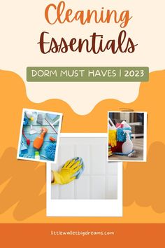 Dorm Cleaning Essentials Dorm Cleaning, Starting University, Cleaning Essentials, Room Cleaning, Disinfecting Wipes, Broom And Dustpan, Organized Living, Cleaning Chemicals, Social Activities