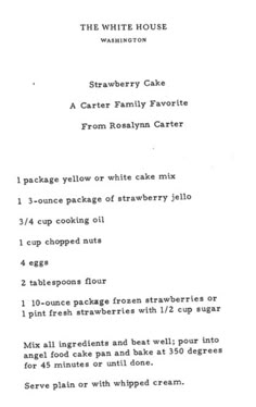 an old recipe for strawberry cake