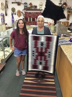 Beautiful Storm pattern , woven by Pauline Lee, rug measuring about 38 1/2" x 28" Nice size rug, traditional Ganado colors, with eye dazzler border. Beautiful Storm, Jewelry Pottery, Navajo Rug, Navajo Rugs, Rug Art, American Jewelry, Native American Jewelry, Fiber Art, Denmark