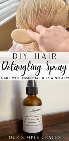 Detangler Spray Diy, Diy Detangler Spray, Diy Detangler, Diy Hair Detangler Spray, Diy Hair Detangler, Hair Oil Spray, Diy Hair Oil