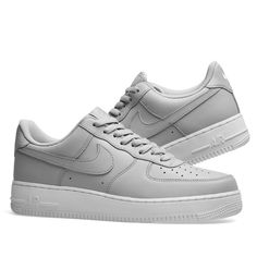 Nike Air Force 1 '07 Wolf Grey & White 7 Xmas List, Fresh Shoes, Grey Shoes, Sneakers Men Fashion, White Trainers, Cheap Fashion, Crazy Shoes