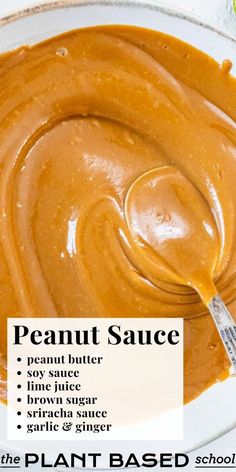 You'll love our peanut sauce recipe because it's quick and easy to make; there's no need to cook it, it's dairy free and we use pantry staples that are easy to find in Western supermarkets. Tofu Spring Rolls, Peanut Butter Noodles Recipe, Satay Sauce Recipe, Air Fried Tofu, Salads Bowls, Recipes With Soy Sauce