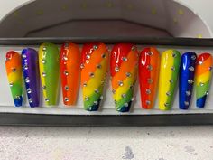 Pride Acrylic Nails, Moms Nails, Pride Aesthetic, Art Deco Nails, Nail Techniques, Latest Nail Trends