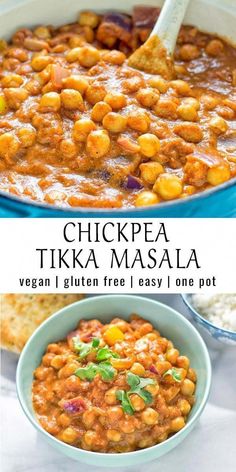 chickpea tikka masala is an easy and delicious side dish that's ready in less than 30 minutes