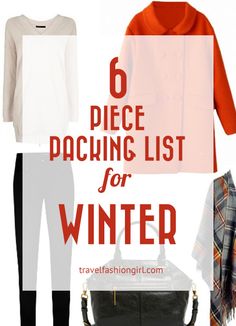 the 6 piece packing list for winter