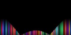 a black background with multicolored lines on it