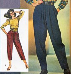 80s Clothes 1980s Fashion Trends, Womens Pants Pattern, Retro Outfits 90s Women, 80s Fashion Denim, Church Outfit Women, Retro Outfits 90s, 80s Pants, Women Pants Pattern, 1980s Fashion Women