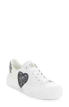 ad eBay - Find many great new & used options and get the best deals for MSRP$675 Givenchy Women's City Court Sneaker at Nordstrom, Size 7.5 US WBL-08E at the best online prices at eBay! Free shipping for many products! Logo Heart, Givenchy Women, Casual Sneakers, Smooth Leather, Givenchy, Size 7, Nordstrom