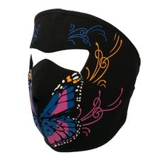 Mens Neoprene Face Mask - Cold Weather Outdoor Mask, Colorful Butterfly Size: One Size.  Color: Yellow.  Gender: male.  Age Group: adult. Neoprene Face Mask, Colorful Butterflies, Cold Weather, Cloth Bags, Face Mask, Bag Accessories, Mask, Yellow, Color