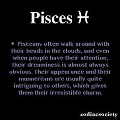 the words pisces 4 are written in black and white on a dark background