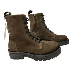 New With Tags! Retail Price: $149.00 Zara Brown Suede Leather Combat Boots Size: Us 8 Uk 7 Eur 41 Heel Height: 2" Style: 2017/021/802 Leather Combat Boots, Zara Man, Zara Shoes, Brown Suede, Boots Men, Suede Leather, Combat Boots, Shoes Mens, Heel Height