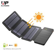 an image of a solar panel with the sun in the background and arrows pointing to it