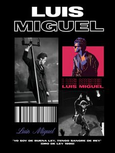 an advertisement for a concert featuring elvis miguel