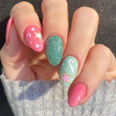 Nail Designs 2023 Spring, 2023 Spring Nails, Revel Nail, Really Cute Nails, Disney Nails, Kawaii Nails, Festival Nails