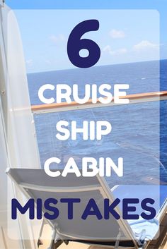 a boat with the words 6 cruise ship cabin mistakes on it's side