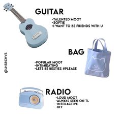 the guitar is labeled in different languages