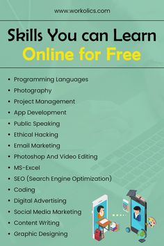 Top Skills to Learn For Free Online Top Skills To Learn, Learn Computer Coding, Effective Study Tips, Student Life Hacks, Easy Money Online, Life Hacks Websites