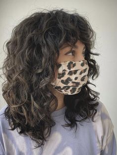 Curly Women Haircut, The Shag Haircut Curly, Midlength Haircuts Edgy, Wolf Shag Curly Hair, Shoulder Length Curly Hair With Face Framing Layers, Medium Length Haircut Layers And Bangs, Short Layered Hair With Curtain Bangs Curly, Layered Hairstyles For Wavy Hair, Wolfcut Hair Medium Curly