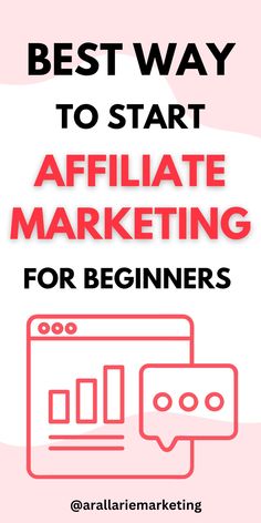 Overlay text that says Best way to start affiliate marketing Step By Step Affiliate Marketing For Beginners, Amazon Affiliate Marketing For Beginners, How To Promote Affiliate Links, Getting Started With Affiliate Marketing, Shopify Products, Site Work, Start Affiliate Marketing, Shopify Seo, High Ticket Affiliate Marketing For Beginners