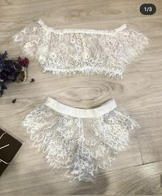 Lace Pajama Shorts With Lace Trim For Summer, White Lace Sleepwear With Delicate Details, Cottagecore White Sleepwear With Lace Trim, White Lace Trim Short Sleepwear, Sleepwear Aesthetic, Coquette Lace Sleepwear With Delicate Details, Lace Nightwear, Sorority Dresses, Dresses For The Races