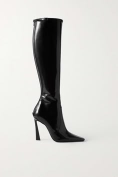 Leather Knee Boots, Saint Laurent Shoes, Carrie Bradshaw, Boots Knee, Looks Chic, Long Boots