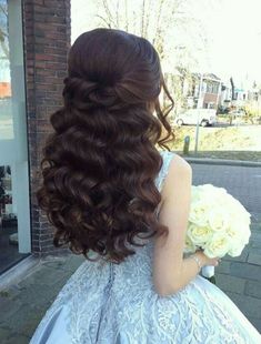 Save it for later #hairstyle #bridehairstyle #weddinghairstyle #womenhairstyle #bowhairstyle Wedding Hair Inspiration, Wedding Hair Down, Wedding Hairstyles For Long Hair, Party Hairstyles, Wedding Hair And Makeup, Bride Hairstyles