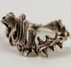 Bone Ring, Momento Mori, Men Jewelry, Gothic Jewelry, Pretty Jewellery