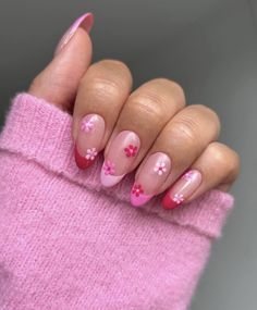 Trendy Summer Nail Designs 2024, Pink French Tip Nail Designs, Tip Nail Designs, French Tip Nail Designs, Summery Nails, Pink French, Short Acrylic Nails Designs, Pink Acrylic Nails