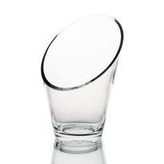 an empty glass on a white background