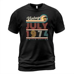 #vintage | Free shipping for orders over $50.00 . 20% Off with code THANK20 . Shop 1974 In July Retro T-shirt Unisex | vintage custom made just for you. Available on many styles, sizes, and colors. Retro July 1974 Vintage Tank Top, Birthday Greeting, Vintage Sweatshirt, Birthday Greetings