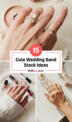 the top 15 cute wedding band stack ideas