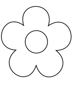 a flower that is cut out into the shape of a flower with two petals on each side