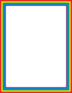 a rainbow colored frame on a white background