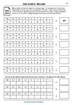 a printable worksheet for decoding library with numbers and symbols on it