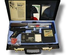 an open briefcase with various items in it