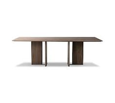 an image of a table that is in the shape of a rectangle with two legs