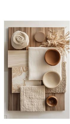 Japandi Materials Board, Natural Colours Aesthetic, Natural Colour Palette Interiors, Neutral Color Mood Board, Japandi Material Board, Organic Modern Branding, Zen Mood Board, Interior Design Mood Board Color Palettes, Material Board Interior Design