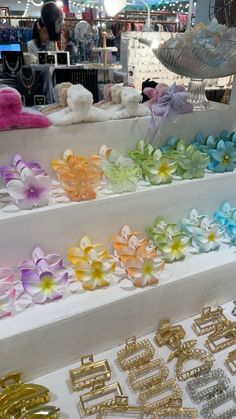 #shopping #hair Cheap Flower Shaped Hair Accessories For Gift, Flower Hair Claw Aesthetic, Affordable Flower-shaped Hair Accessories For Gifts, Hibiscus Flower Hair Clip, Elegant Flower-shaped Hair Accessories With Handmade Flowers, Preppy Accessories, Fashion Hair Accessories