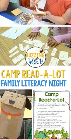 the camp read - a - lot is an easy way to teach kids about camping