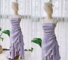 Lavender Vintage Summer Dress Vintage Lavender Spaghetti Strap Summer Dress Vintage Holiday Dress Retro Lavender Summer Dress - Etsy Lavender Summer Prom Dress, Lavender Prom Dress For Summer, Vintage Lavender Dress For Evening, Vintage Lavender Evening Dress, Vintage Short Dress, Summer Dress Vintage, Hoco Inspo, Vintage Summer Dress, Spaghetti Strap Summer Dress