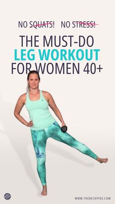 Wave goodbye to squats and say hello to a 10-minute standing dumbbell leg workout, the perfect fit for women over 40. This quick and easy workout routine will not only help you sculpt your legs but also boost your confidence and energy levels, all without the need for squats.
 ... less Standing Leg Exercises For Women, How To Reduce Saddle Bags, Tone Legs Workout For Bad Knees, How Lose Leg Fat Fast, Over 40 Workout For Women, No Squat Leg Workout, Standing Leg Workout, Squat Leg Workout, 10 Minute Leg Workout