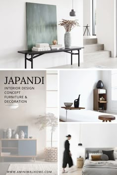 the interior design and furniture showroom in japan