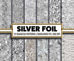 silver foil patterns for photoshopping