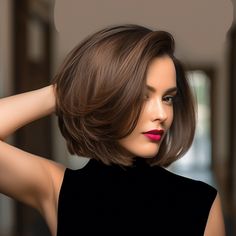 The “Bubble Bob” Cut Is Trending – Here Are 25 Amazing Ideas For You Bob Lung, Κούρεμα Bob, Bob Cuts, Chin Length, Hair 2024, Short Layered Haircuts, Haircuts For Medium Hair, Haircuts For Fine Hair, American Beauty