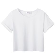 White Short Sleeve Tops With Rolled Sleeves, Solid Color T-shirt With Rolled Short Sleeves, Solid Color T-shirt With Rolled Sleeves, Cotton Tops With Rolled Short Sleeves, Plain Cotton Short Sleeve Top For Summer, Small Highlights, Kids Tie Dye Shirts, Cuffs Design, Summer Prints Fashion