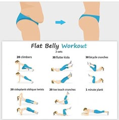 an image of a woman doing the flat belly workout for her legs and butts