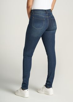 About Our Tall Jeans For Women Not a high-rise and not a low-rise, these staple skinny jeans for tall women offer a happy medium. Designed to hit just below the natural waist, our Sarah jeans are made of a comfortable fabric with an ultra-flattering silhouette. We created these tall jeans for women to be the perfect everyday pair that you can wear any day of the week, whether you’re out running errands, working in the office or meeting friends for dinner. The extended inseam of these tall skinny Jeans For Tall Women, Meeting Friends, Tall Jeans, Jeans For Women, High Rise Denim, Tall Women, Denim Pants, Running Errands, Low Rise