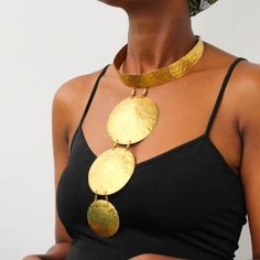 NANJI Brass Choker Necklace Naruki Brass Choker, Local Artisans, Dhl Express, Cleaning Clothes, Choker, Choker Necklace, Wedges, Brass, Free Shipping