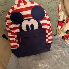 New In Package Disney Student Backpack, Mickey Mouse Travel Backpack, Trendy Minnie Mouse Travel Backpack, Trendy Minnie Mouse Backpack For Travel, Mickey Mouse Themed Standard Backpack For Travel, Mickey Mouse Backpack For Travel, Disney Mickey Mouse Backpack For Travel, Minnie Mouse Travel Backpack, Disney Minnie Mouse Backpack For Travel